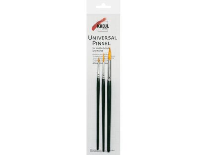Pensule universale rotunde, din păr sintetic, Kreul Basic, 3 buc/set mărimi 2, 5, 8