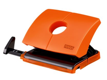 Perforator Novus B216 Color ID, 16 file portocaliu