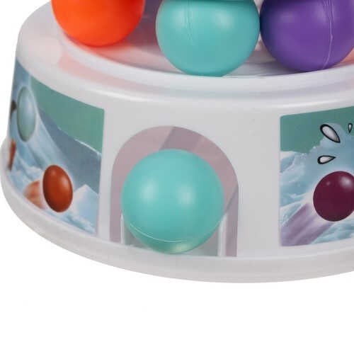 Pinguin pe Turn Joc de Îndemânare Copii, Joc de Masă cu Bile Colorate, Multicolor 6