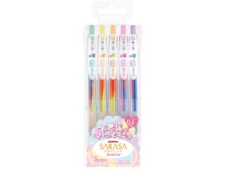 Pix cu gel Sarasa Marble 5 culori/set Zebra