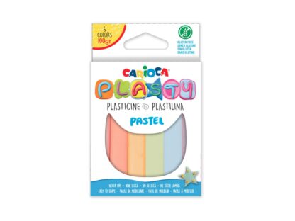 Plastilină Carioca Plasty Pastel 100 g 6 buc asortat