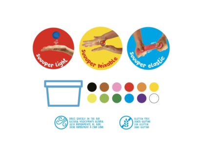 Plastilină ModeLight Maxi PlayBox Carioca culori