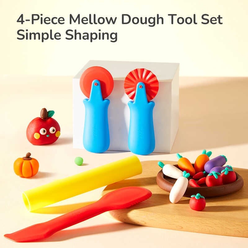 Plastilină pentru bebeluși, 18 luni+, 12 culori, moale 6