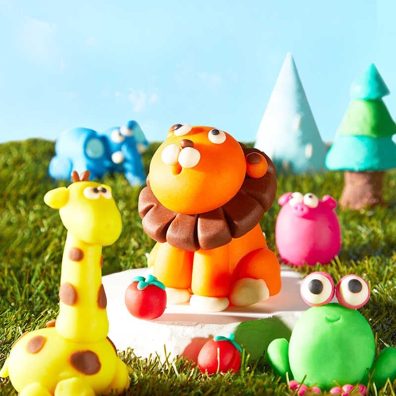 Plastilină pentru bebeluși, 18 luni+, 12 culori, moale 8