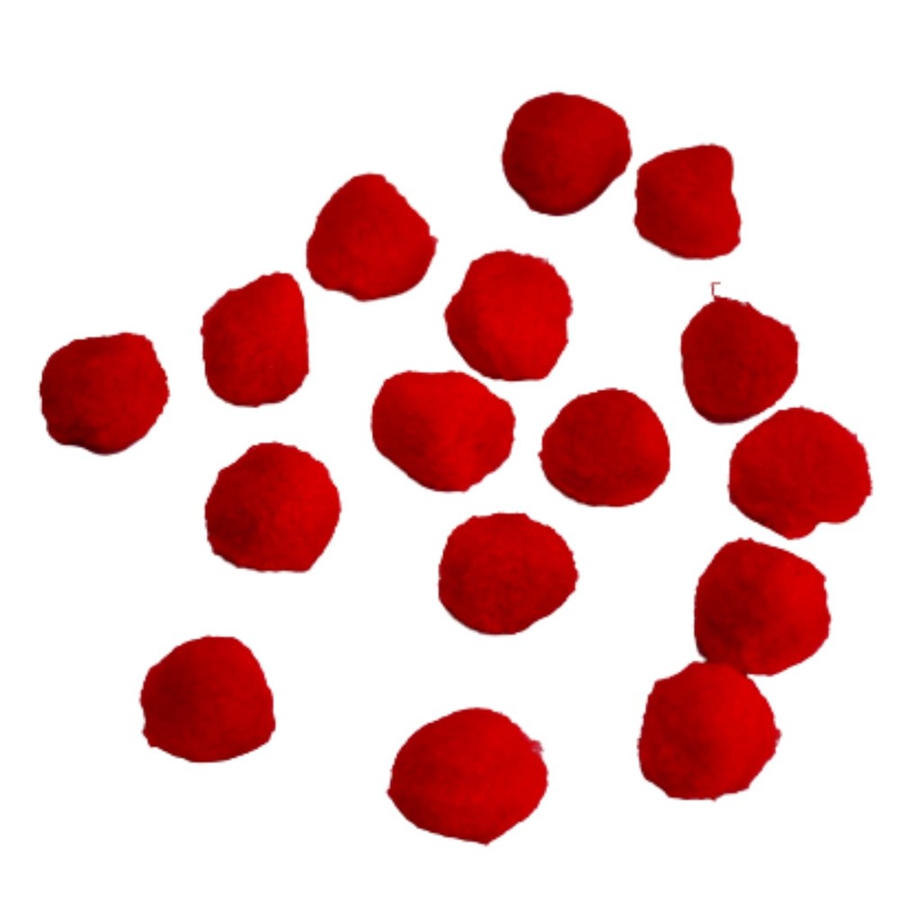 Pom-pom, 30 mm, roșu 3
