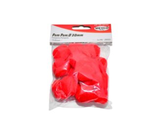 Pom-pom, 30 mm, roșu