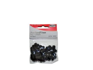 Pom-pom, 7 mm, negru
