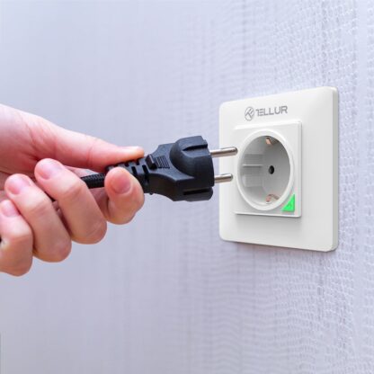 Priză de perete WiFi Tellur Smart, 3000W, 16A, alb 12