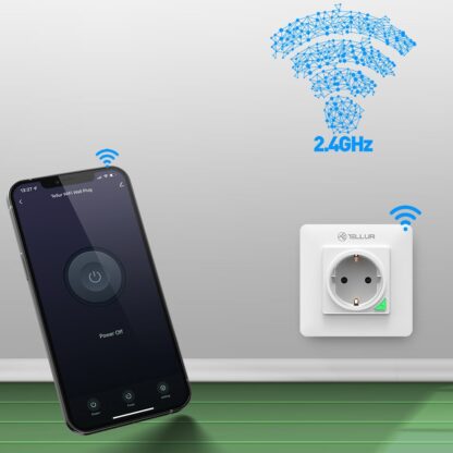 Priză de perete WiFi Tellur Smart, 3000W, 16A, alb 3