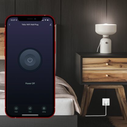 Priză de perete WiFi Tellur Smart, 3000W, 16A, alb 5