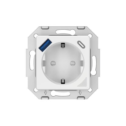 Priză de perete WiFi Tellur Smart, 3600W, 16A, PD20W, USB 18W, monitorizare consum, alb 3
