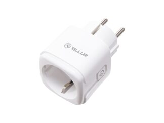 Priză WiFi Tellur Smart, monitorizare consum, 3680W, 16A, alb