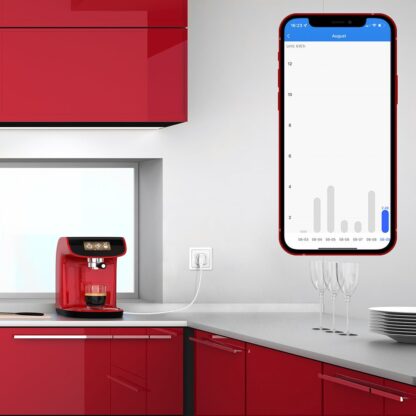 Priză WiFi Tellur Smart, monitorizare consum, 3680W, 16A, alb 5