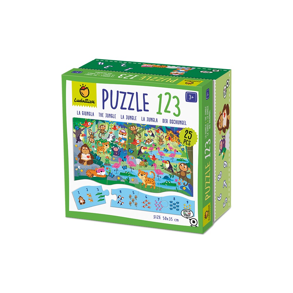 Puzzle 123 Jungla, Ludattica, 3 ani+ 2