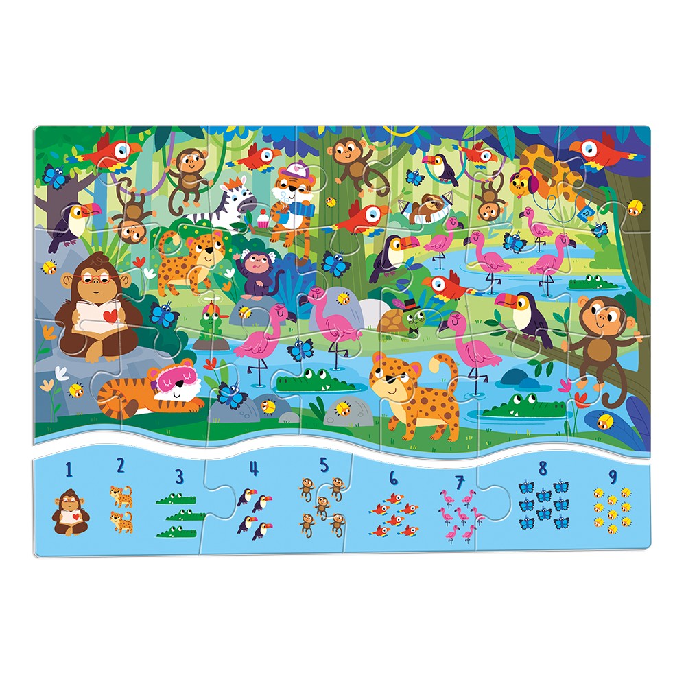 Puzzle 123 Jungla, Ludattica, 3 ani+ 3
