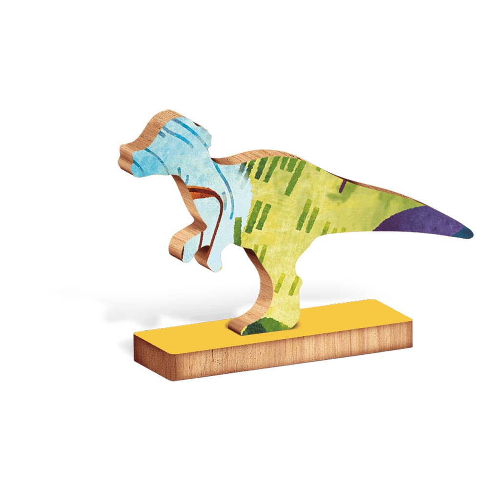 Puzzle de lemn Dinozaurii, Ludattica, + 4 ani, 48 piese 5