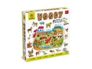 Puzzle de lemn Ferma, Ludattica, + 5 ani, 48 piese