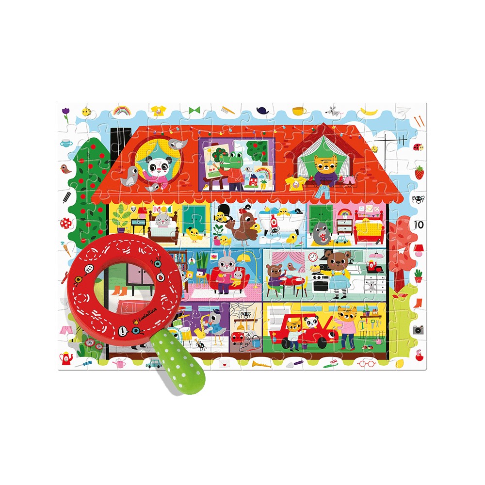 Puzzle Micul Detectiv Casa mea, Ludattica, + 5 ani, 108 piese 2