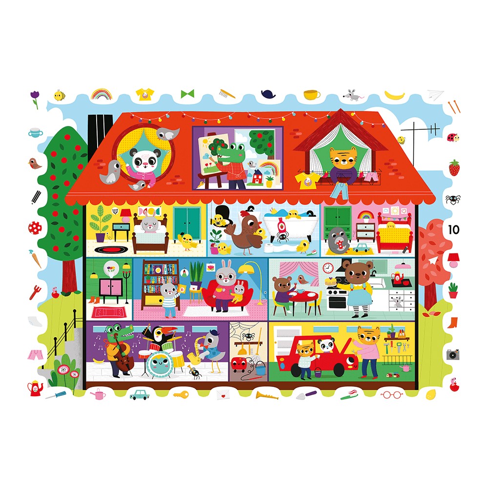 Puzzle Micul Detectiv Casa mea, Ludattica, + 5 ani, 108 piese 3