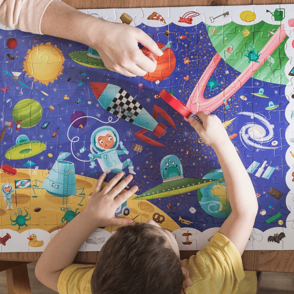 Puzzle Micul Detectiv Spațiul NEW, Ludattica, + 5 ani, 108 piese 2