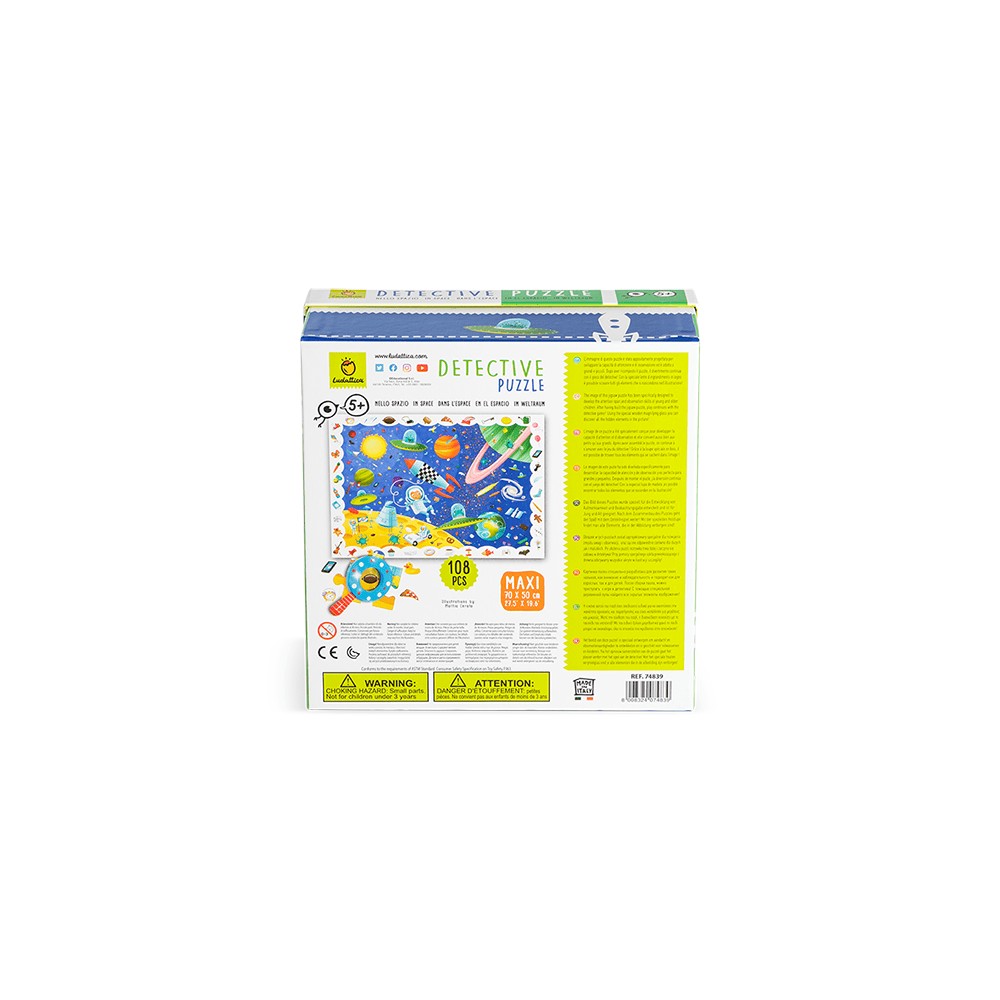 Puzzle Micul Detectiv Spațiul NEW, Ludattica, + 5 ani, 108 piese 3
