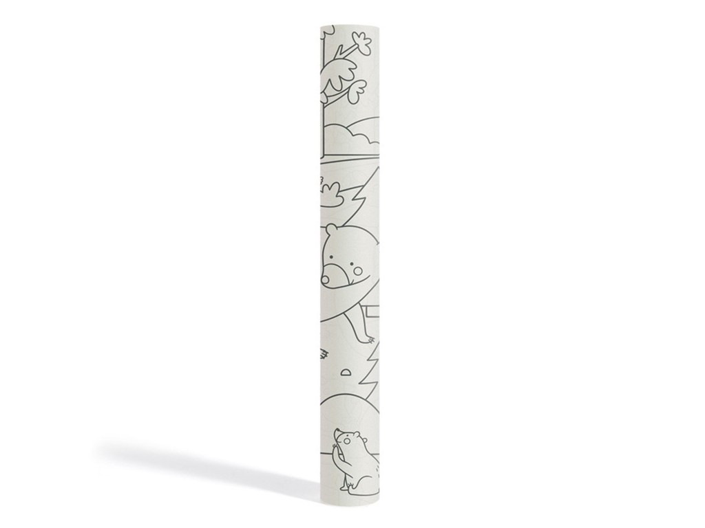 Rolă hârtie desene de colorat tematică grădină Zoo 4 m lungime, cu adeziv