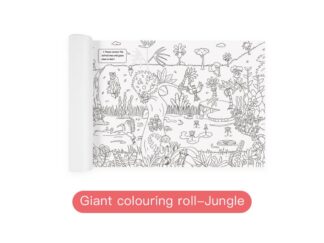 Rolă hârtie desene de colorat tematică Junglă 10 m lungime
