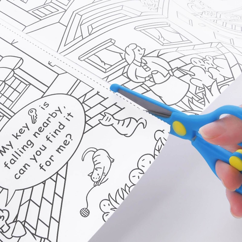 Rolă hârtie desene de colorat tematică Oraș 10 m lungime 7