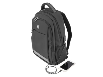 Rucsac laptop Tellur Companion, cu port USB, 15.6", negru 2
