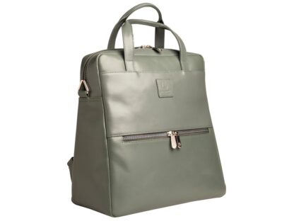 Rucsac din piele laptop 14" Exactive Lady Exacompta 17236E, gri 3