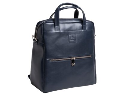 Rucsac din piele laptop 14" Exactive Lady Exacompta 17237E, bleumarin 5
