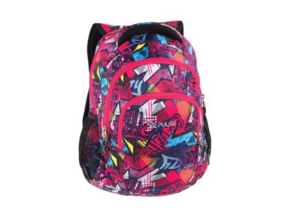 Rucsac Pulse Teens Pink Graffiti