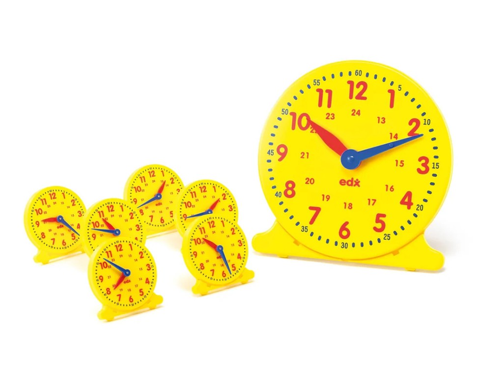 Să învățam ceasul Set educativ pentru clasa 24 seturi