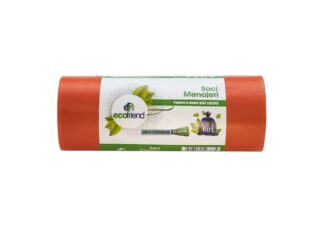 Saci menaj 60 L (60 x 80) 24 microni 15 buc/rolă LDPE - Roșu