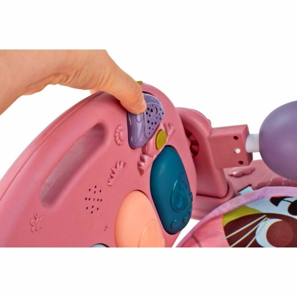 Saltea cu Pian și Oglindă, Centru Activități Bebeluși, Sunete, Lumini, Jucării Zornăitoare, 0 luni+ 9