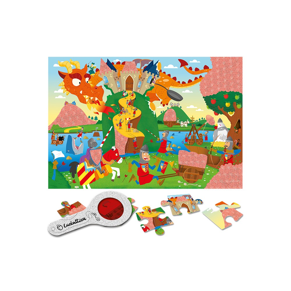 Secret Puzzle Asaltul castelului, Ludattica, 3 ani+ 3