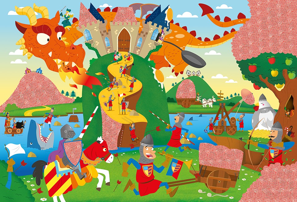 Secret Puzzle Asaltul castelului, Ludattica, 3 ani+ 4