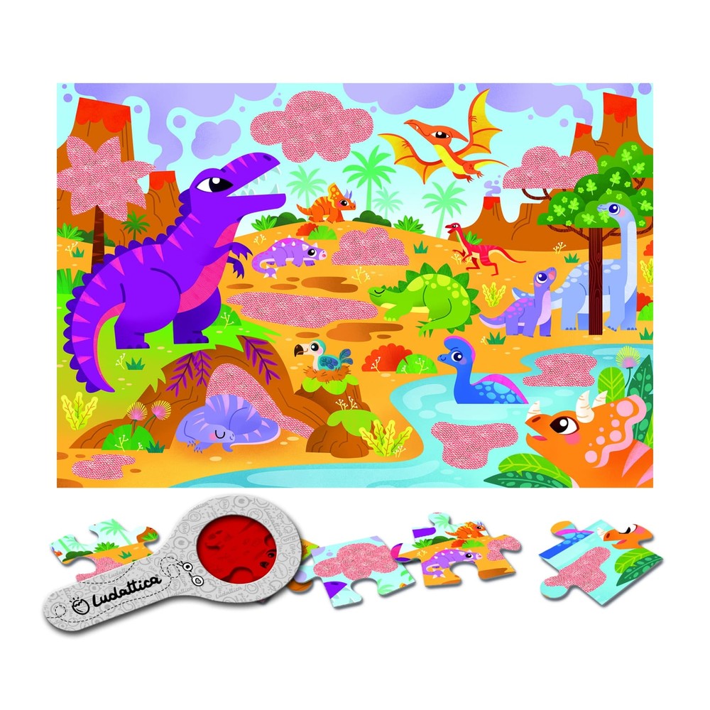 Secret Puzzle Dinozaurii, Ludattica, 2-5 ani, 24 piese 2