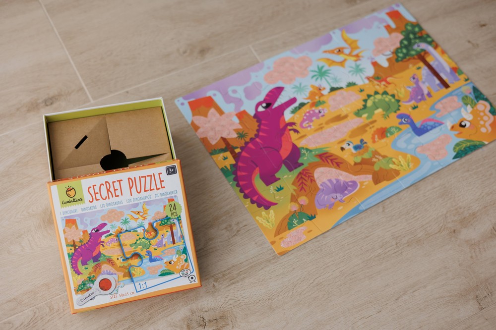 Secret Puzzle Dinozaurii, Ludattica, 2-5 ani, 24 piese 3