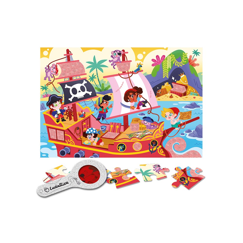 Secret Puzzle Pirații, Ludattica, 2-5 ani, 24 piese 2