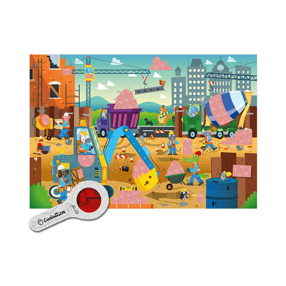 Secret Puzzle Șantierul, Ludattica, 3 ani+, 24 piese 3