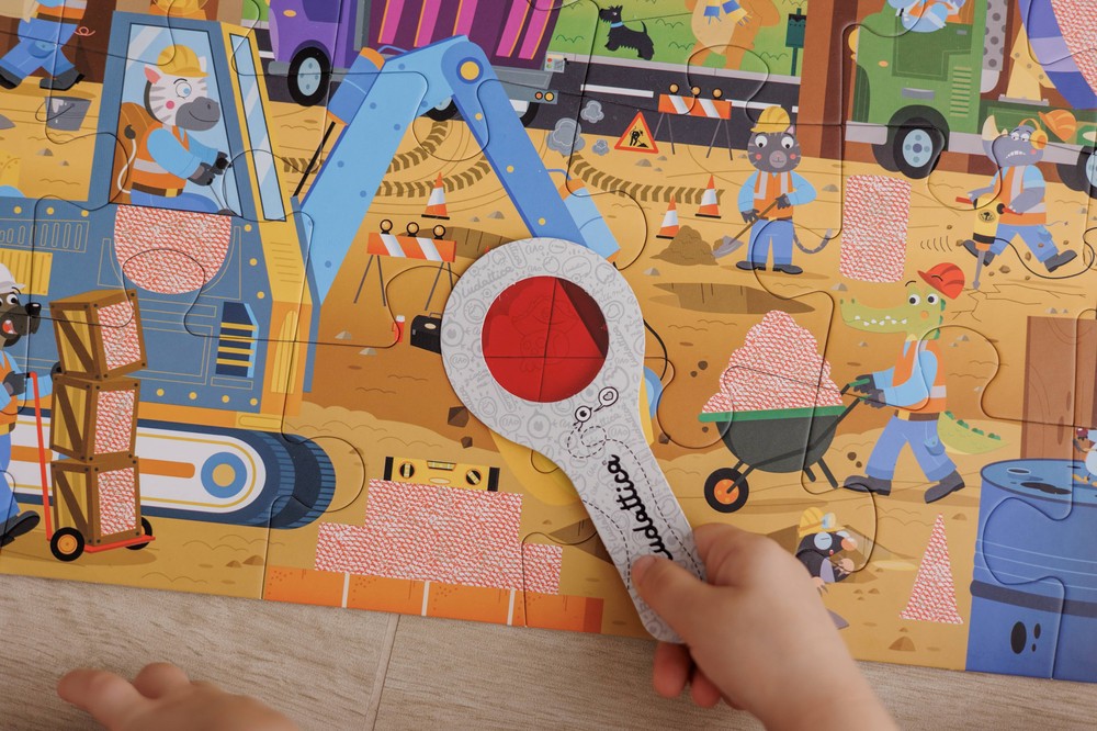 Secret Puzzle Șantierul, Ludattica, 3 ani+, 24 piese 5