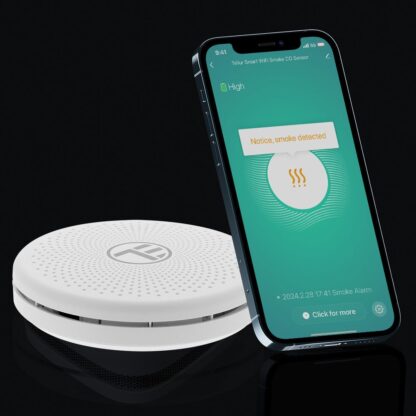 Senzor de fum și CO WiFi Tellur Smart, AA, alb 3