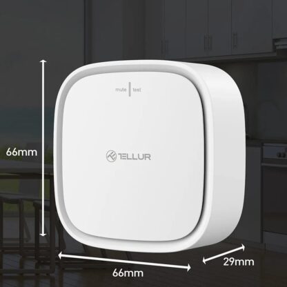 Senzor de gaz WiFi Tellur Smart, DC12V 1A, Alb 7