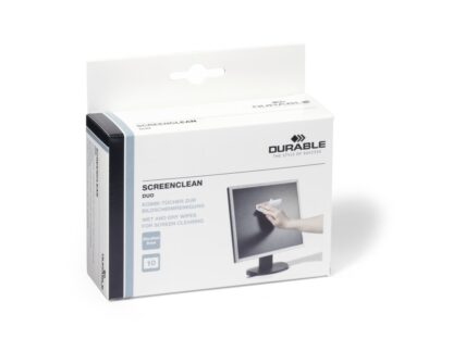 Șervețele umede/uscate 10/set, Durable