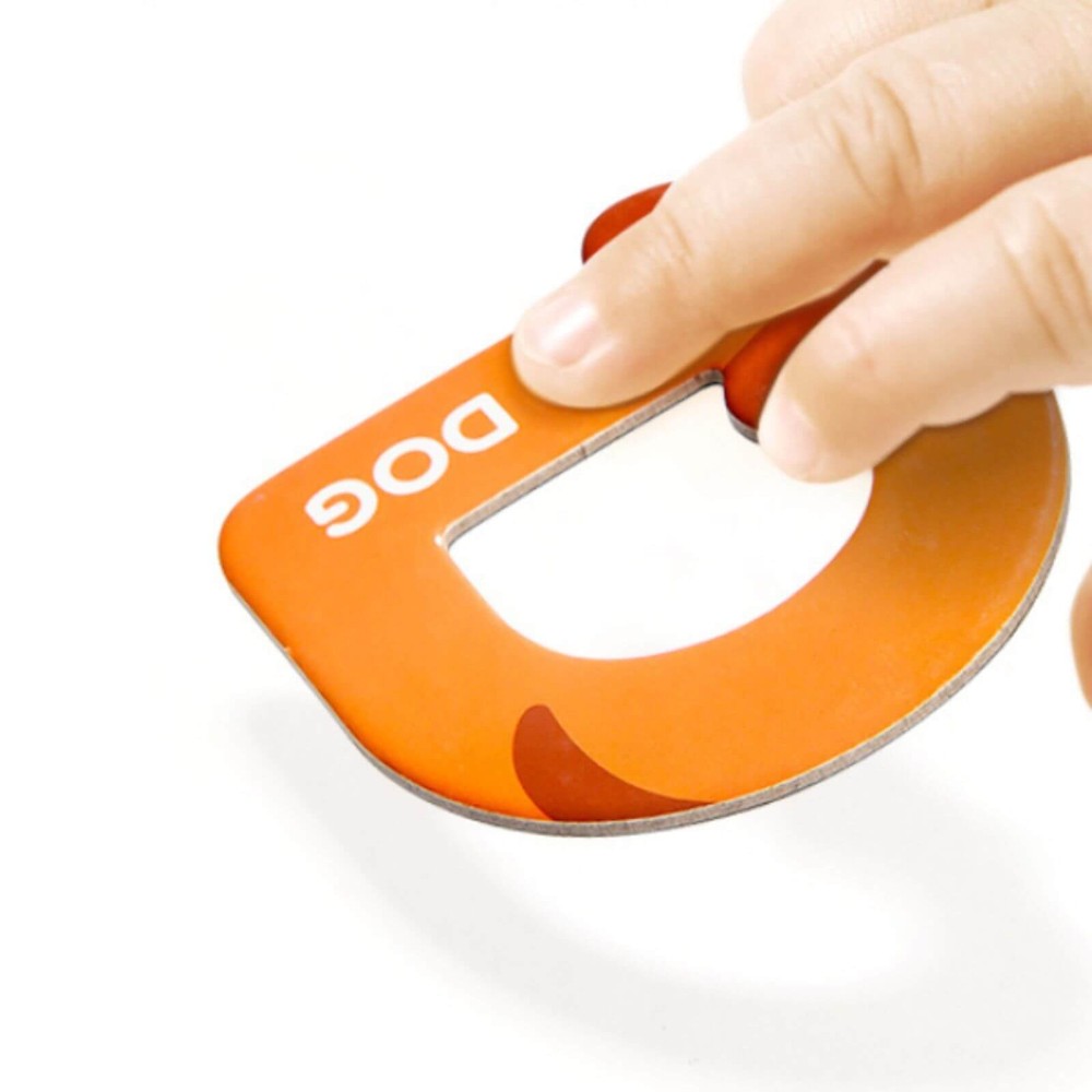 Set 26 Litere Magnetice, Mari, Alfabet cu Animale, Magnet pe tot spatele 5