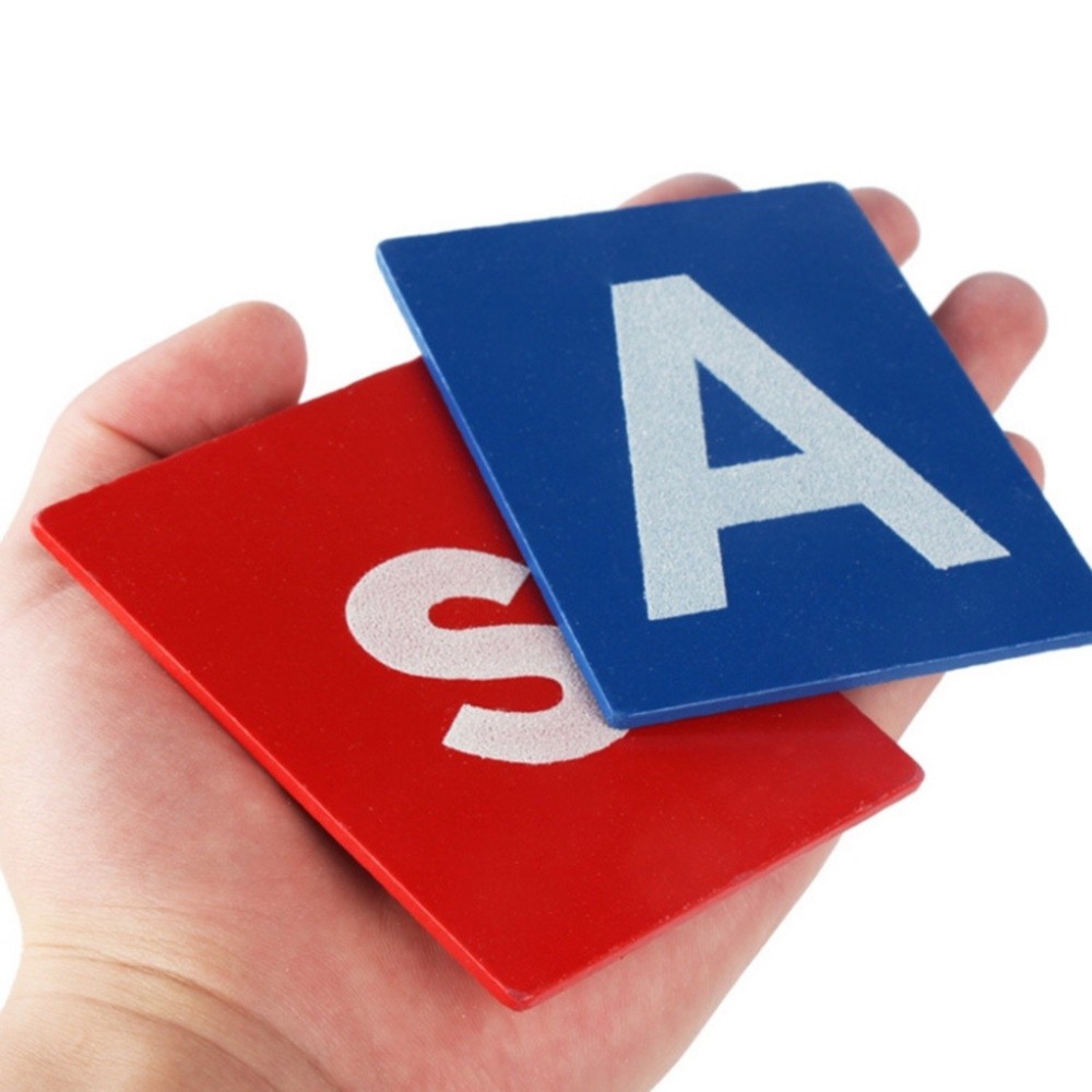 Set 50 Litere Senzoriale din Lemn, Montessori, cutie lemn 5