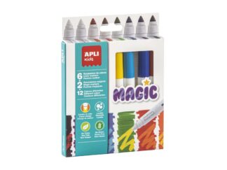 Set 8 Magic Markers schimba culoarea, Ø 14.4 x 137 mm