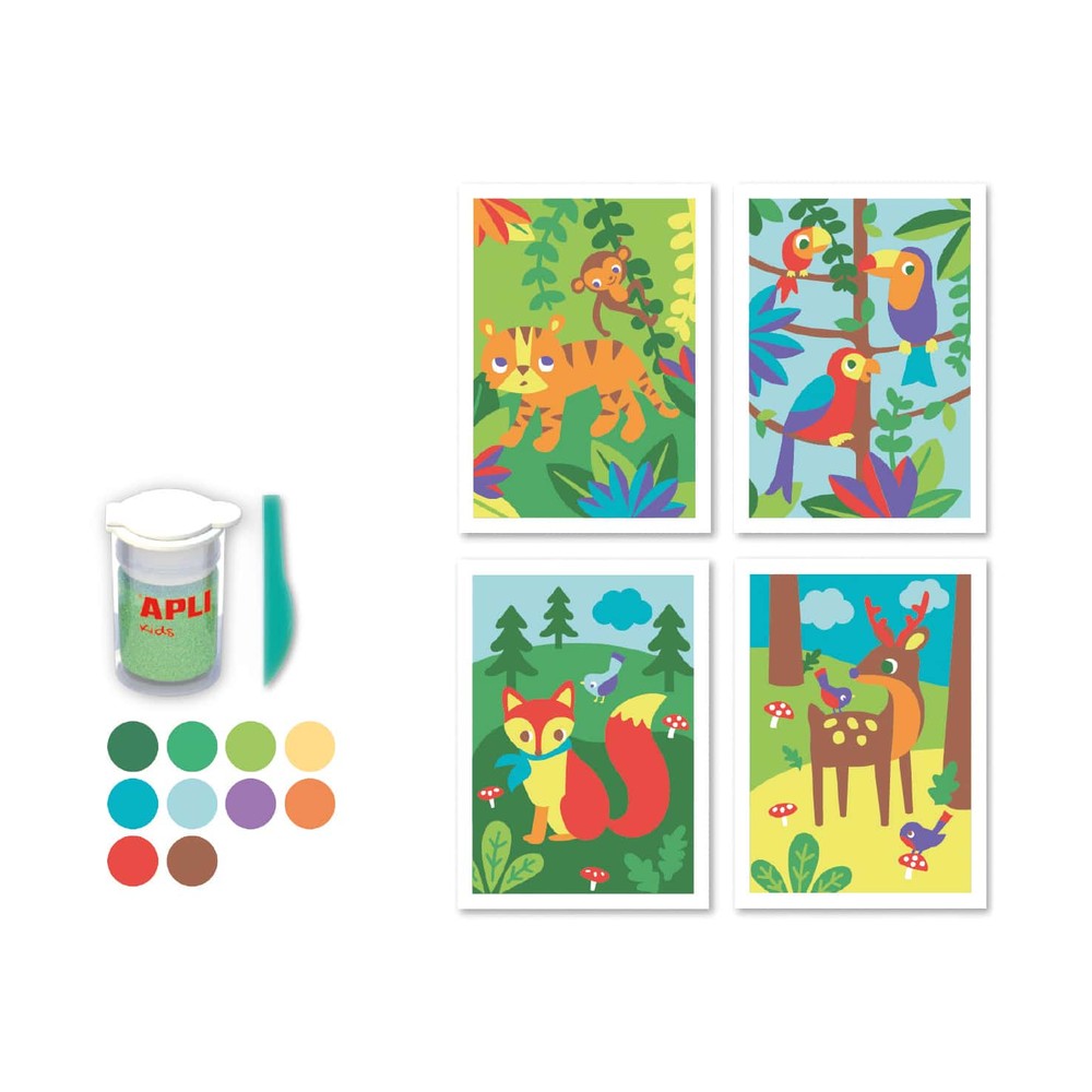 Set creativ cu nisip, 4 ani + 3