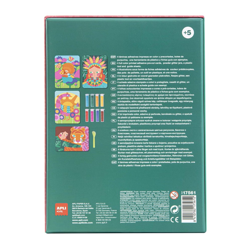 Set creativ cu sclipici, 5 ani + 2